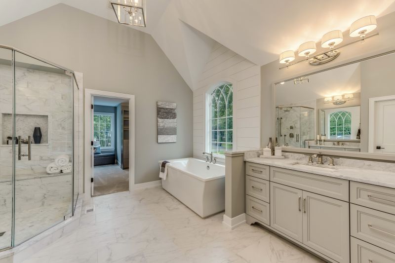 Marble Flooring in Master Bath